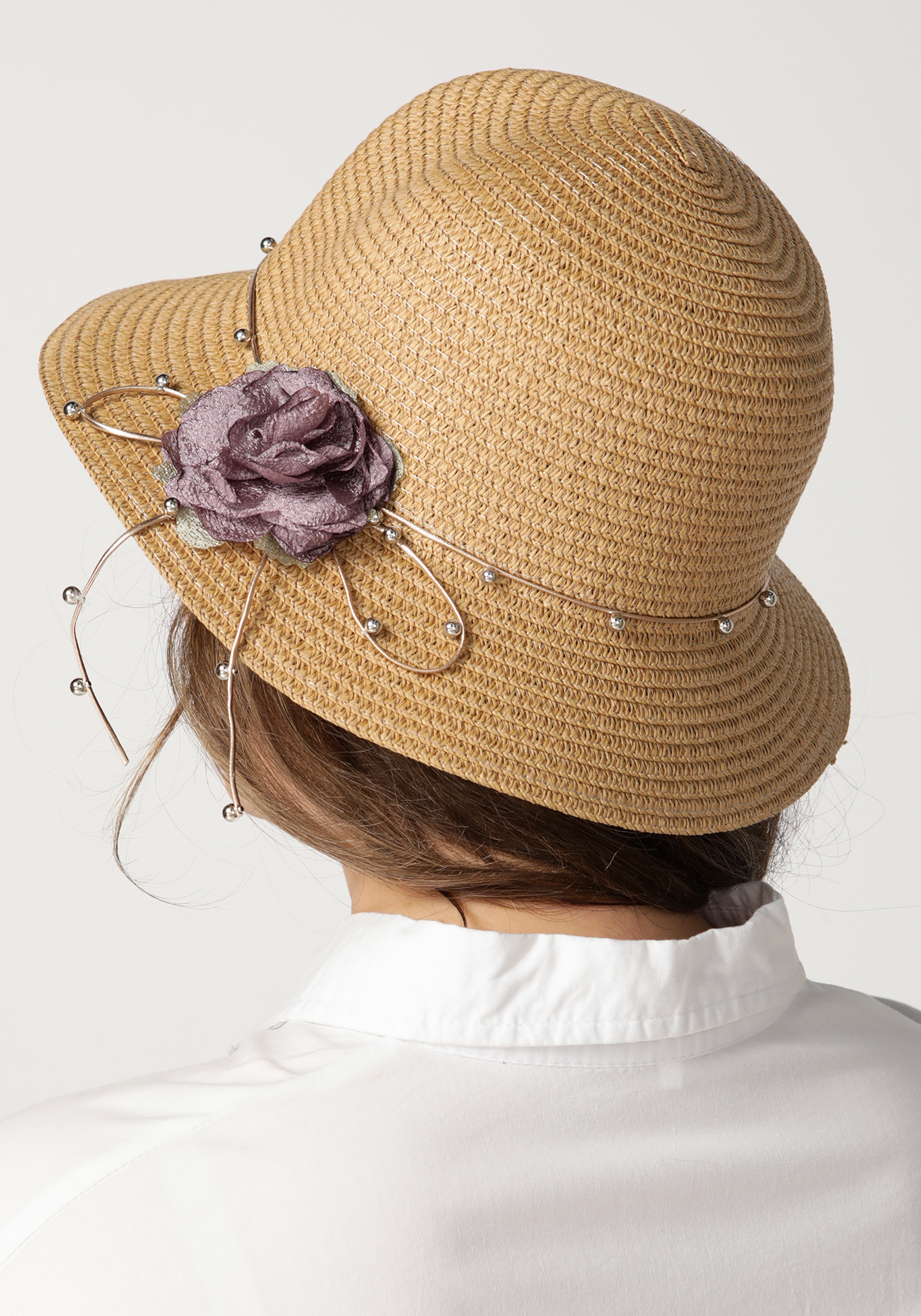 Шляпа «Прекрасная роза» Rossini, цвет белый, размер 58 - фото 3