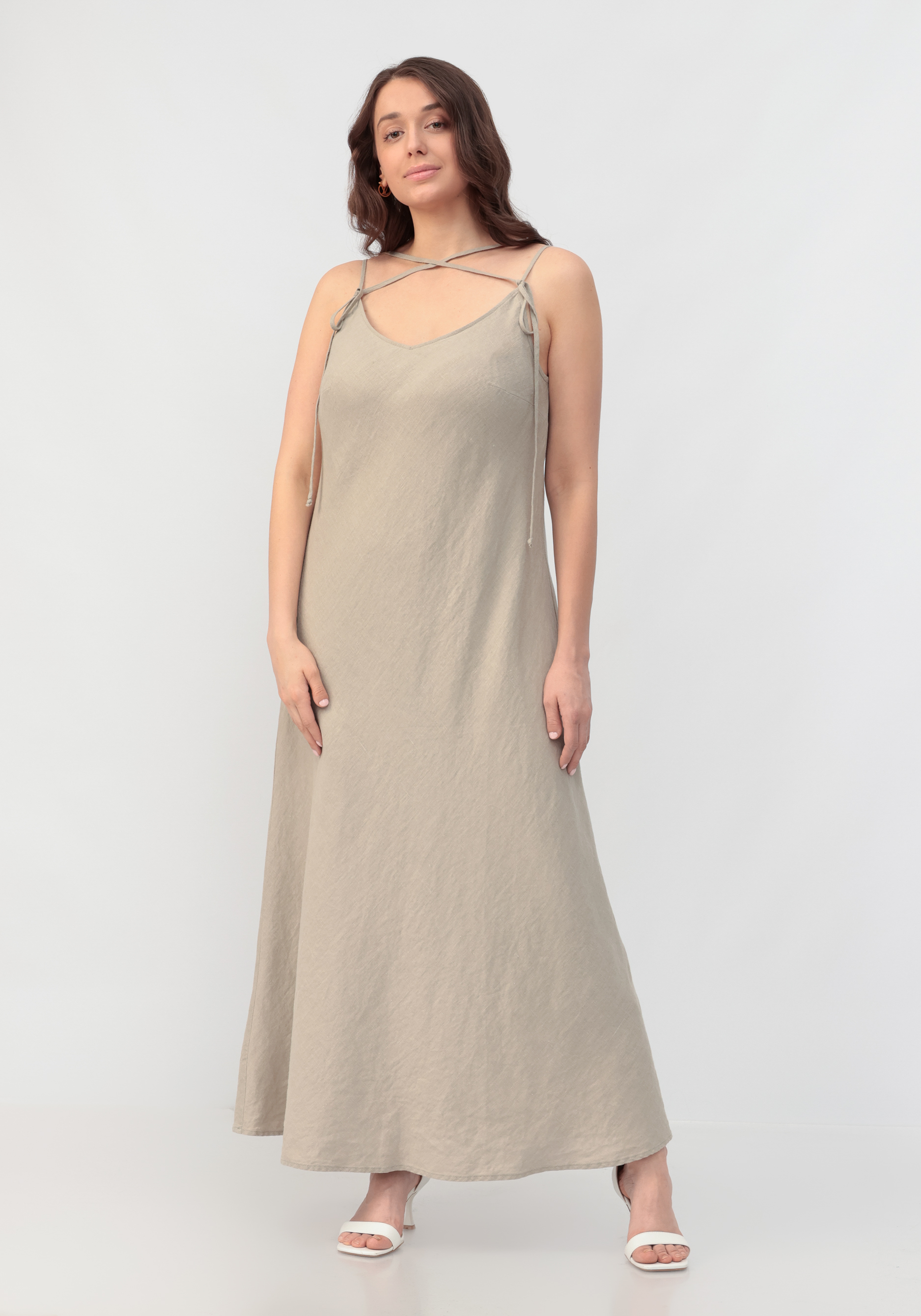 Платье комбинация  "Арно" BfC, размер 50, цвет бежевый - фото 1