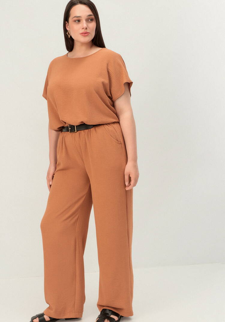 Брюки с карманами, свободного кроя шир.  750, рис. 35