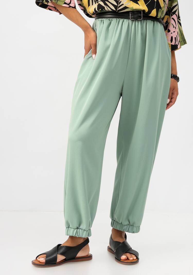 Брюки бананы на резинке с карманами шир.  750, рис. 33