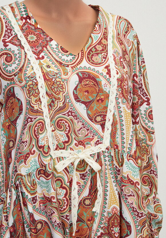 Блуза Симфония узоров шир.  580, рис. 10