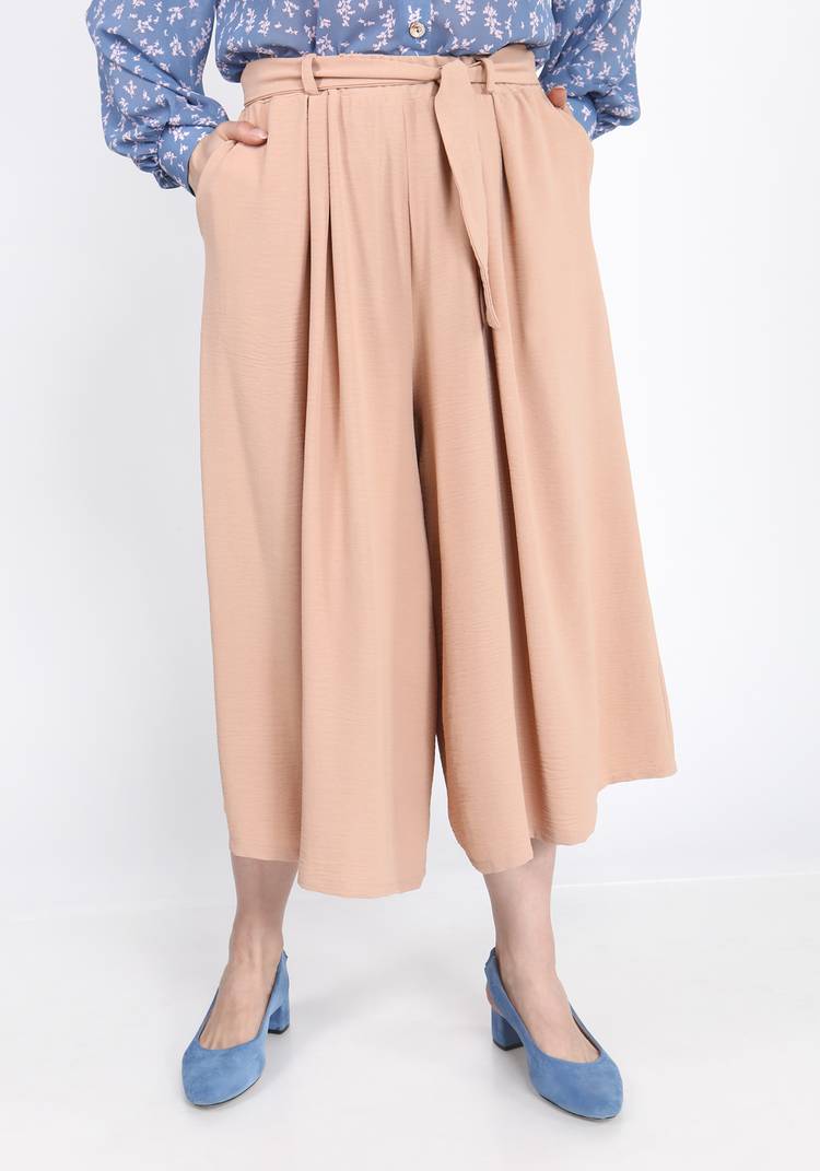 Брюки-кюлоты широкие с поясом шир.  750, рис. 7