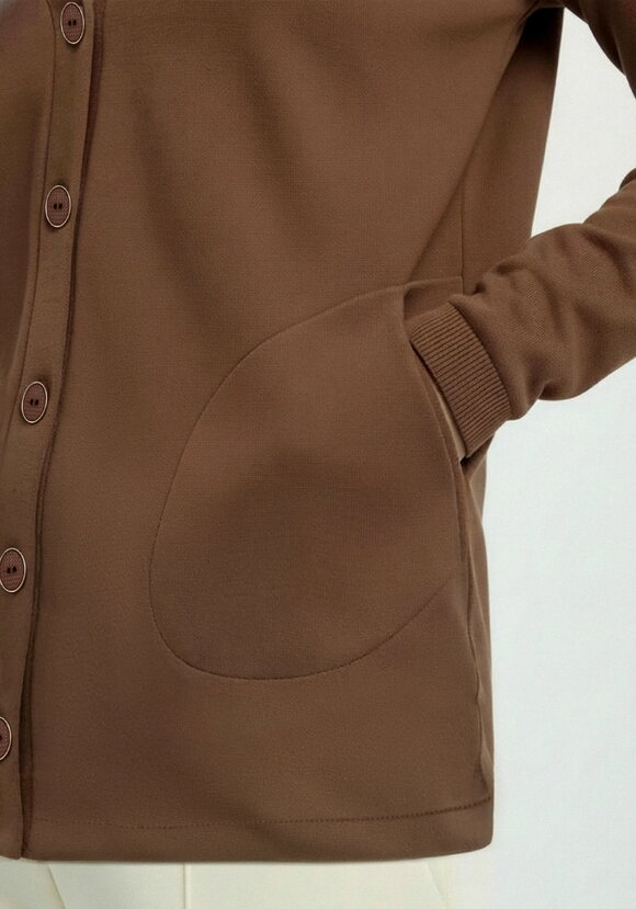 Кардиган на пуговицах утепленный шир.  580, рис. 14