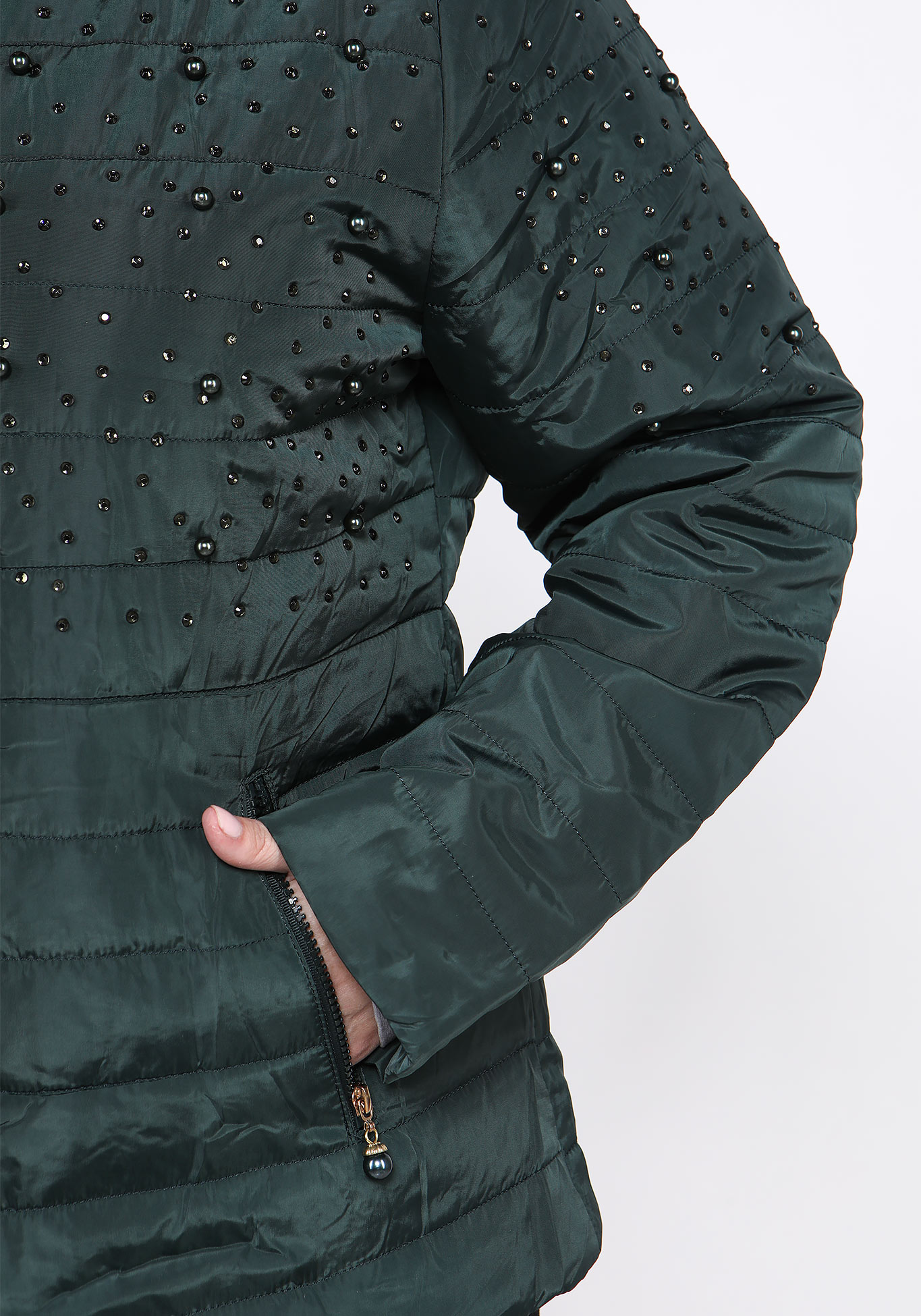 Куртка "Роскошный вид", размер 48, цвет зеленый - фото 3