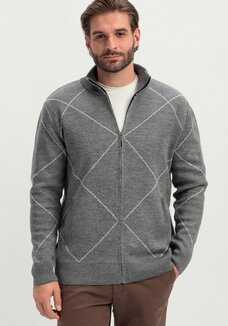 Кардиган на молнии с высокой горловиной