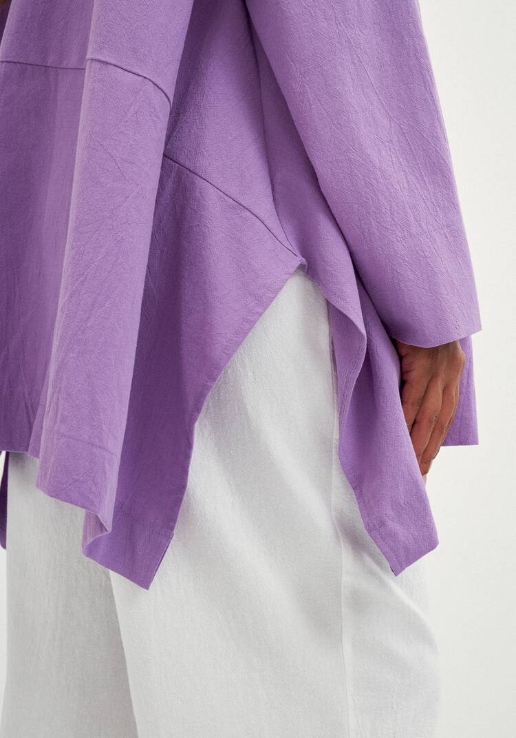 Кардиган свободный с оригинальным воротом шир.  750, рис. 7