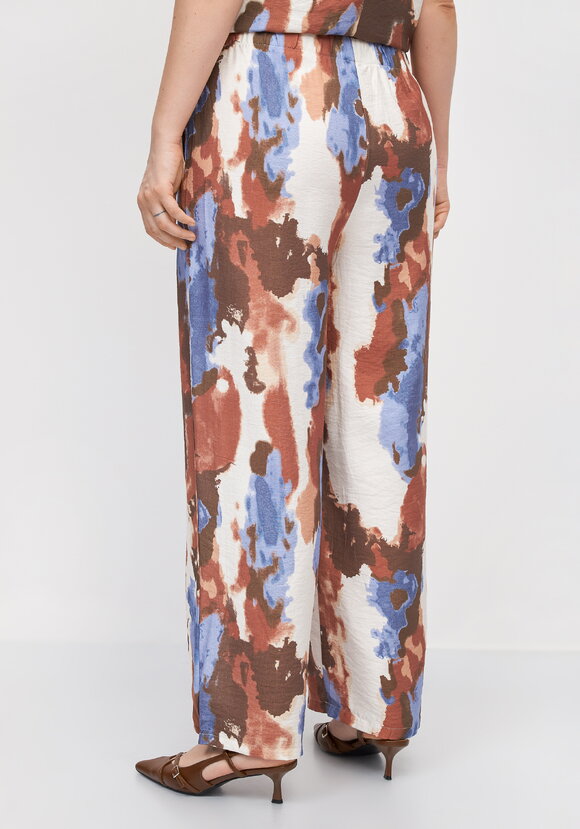 Костюм блуза и брюки с принтом шир.  580, рис. 12