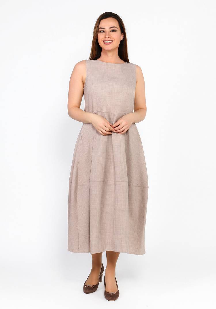 Сарафан однотонный свободного кроя шир.  750, рис. 6