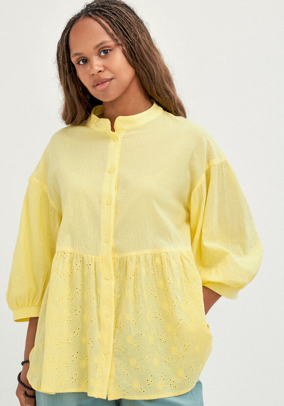 Блуза комбинированная с шитьём шир.  580, рис. 16