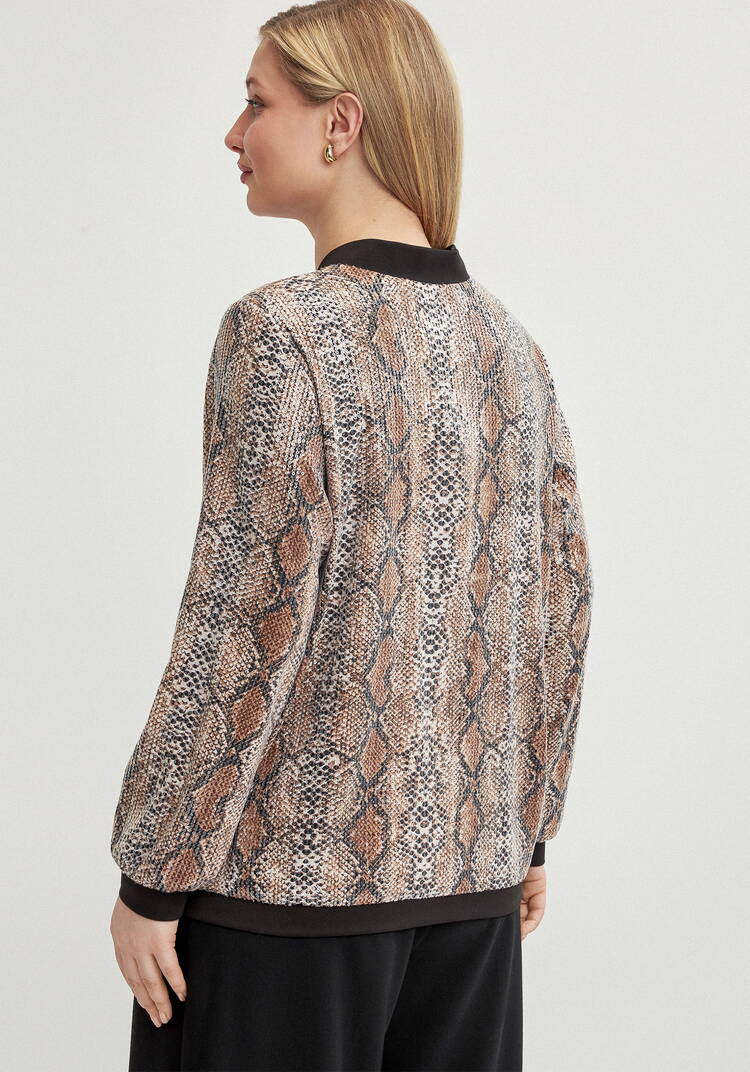 Бомбер с пайетками на подкладке шир.  750, рис. 12