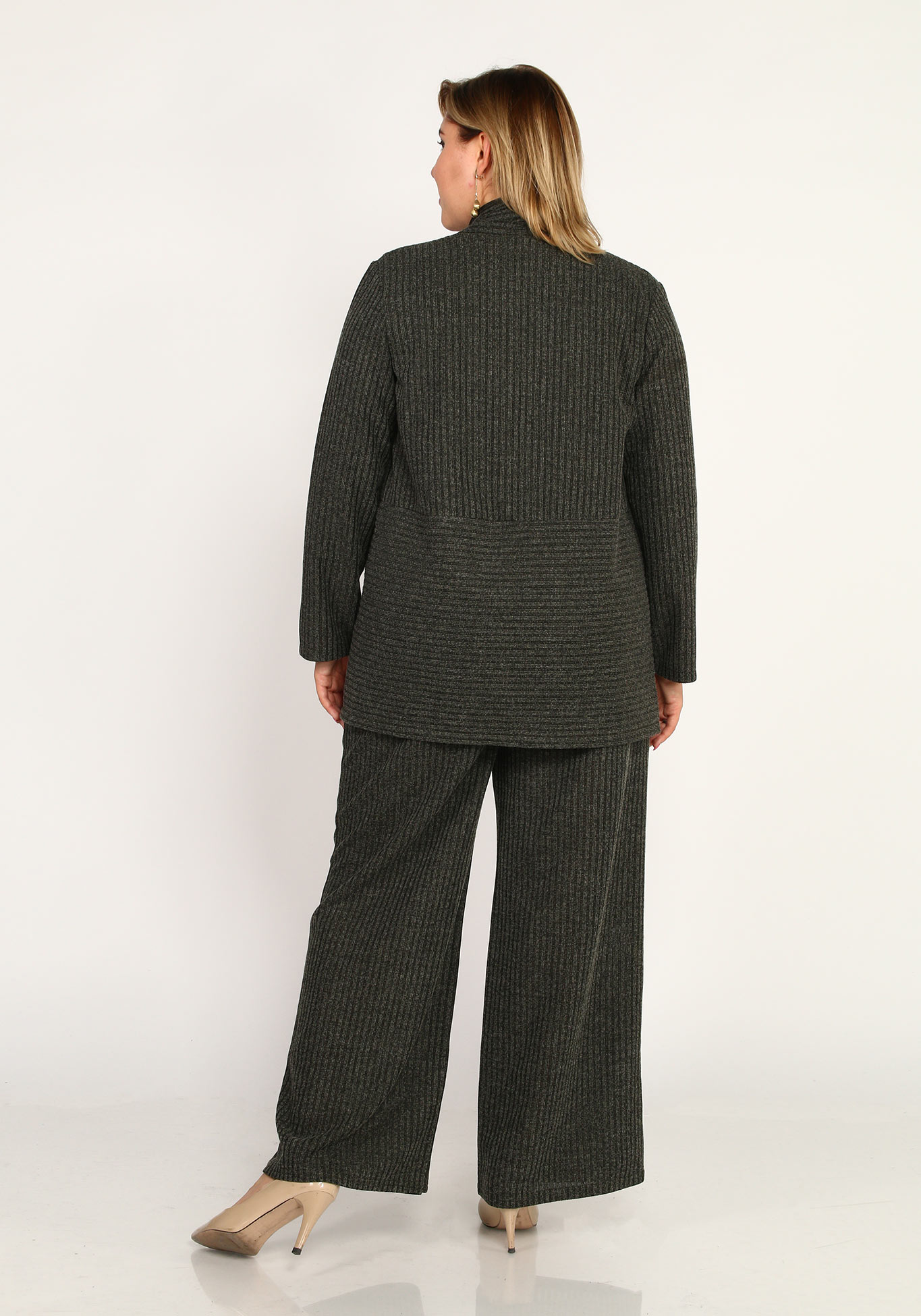 Комплект тройка: брюки, кардиган и блуза Frida, размер 44, цвет графитовый - фото 5