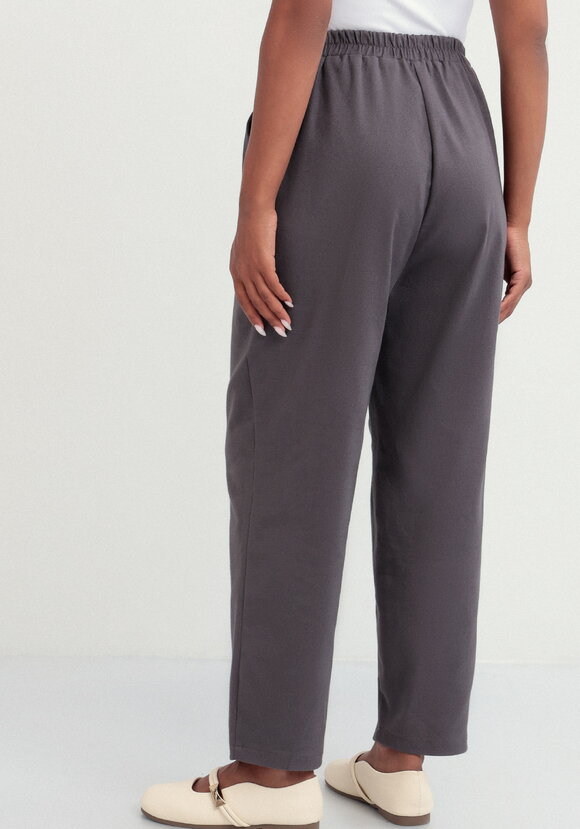 Брюки-бананы с вышивкой шир.  580, рис. 11