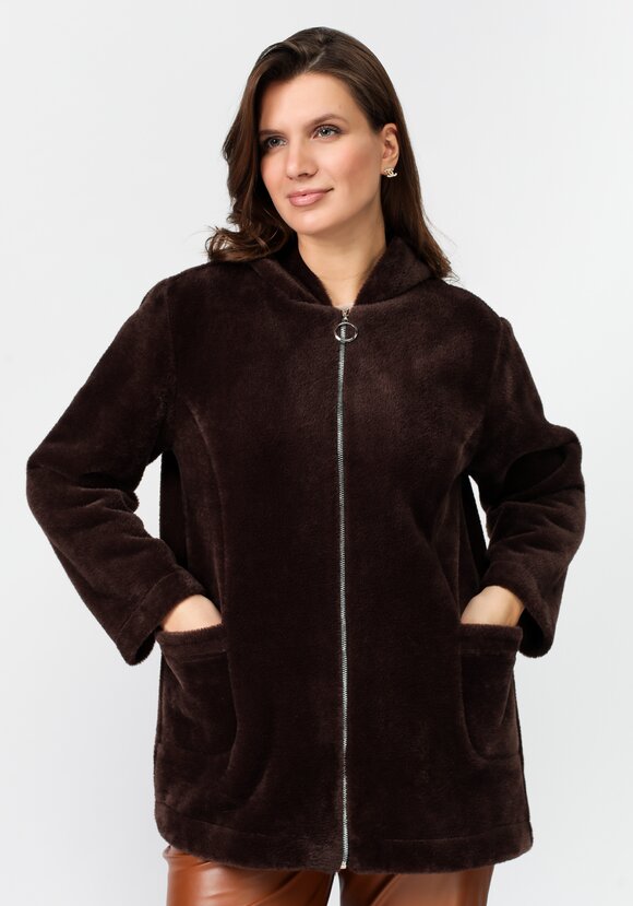 Толстовка плюшевая на молнии с капюшоном шир.  580, рис. 8