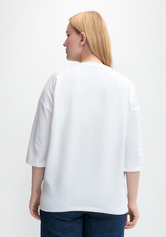 Блуза с принтом Сердца шир.  580, рис. 3