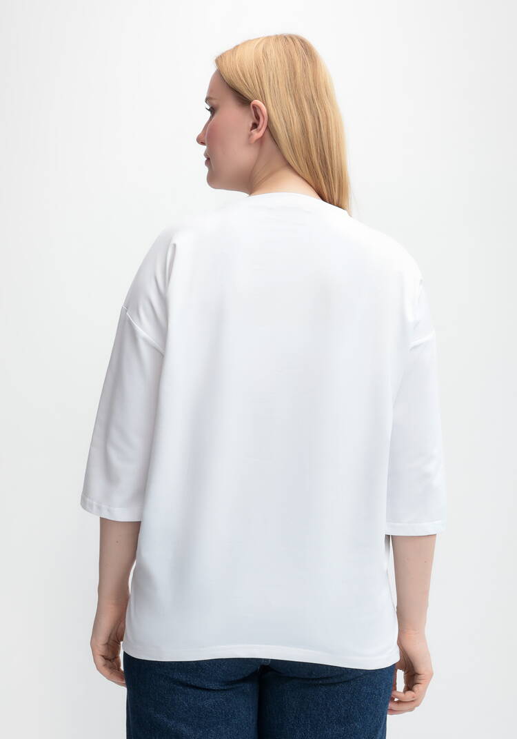 Блуза с принтом Сердца шир.  750, рис. 3