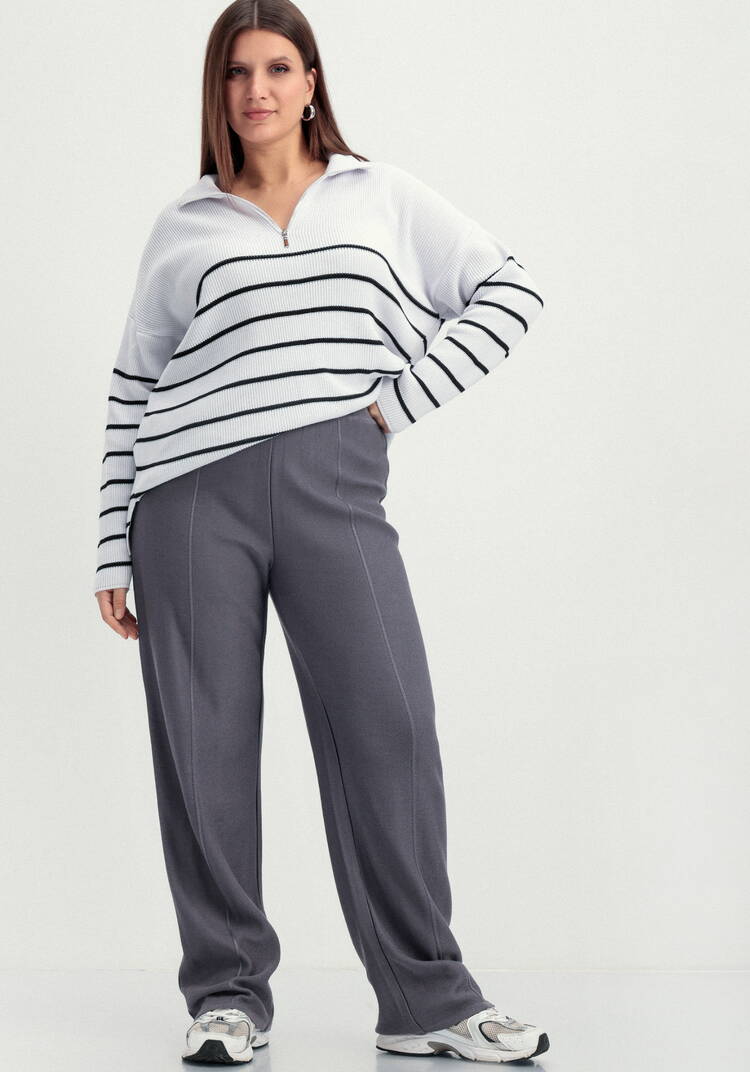 Брюки прямые вязаные со стрелкой шир.  750, рис. 20