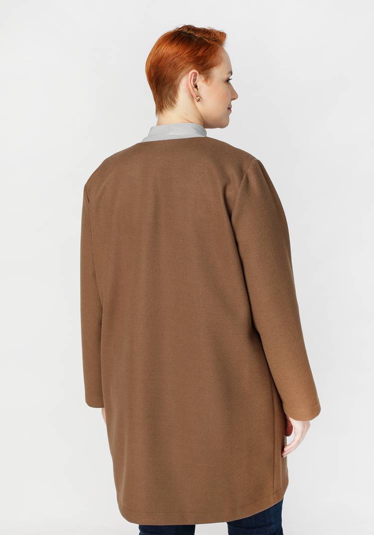 Полупальто Адель с рельефами шир.  750, рис. 8