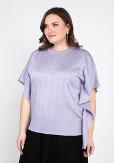 Джемпер с рукавом бабочка