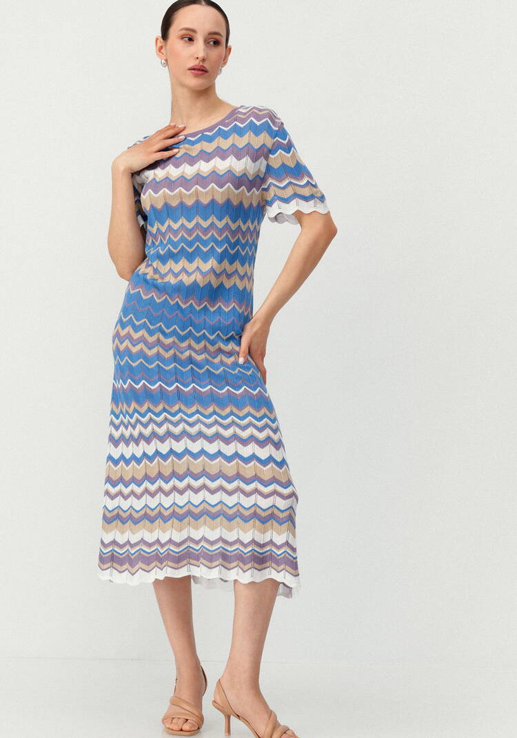 Платье с рисунком морской волны шир.  750, рис. 17