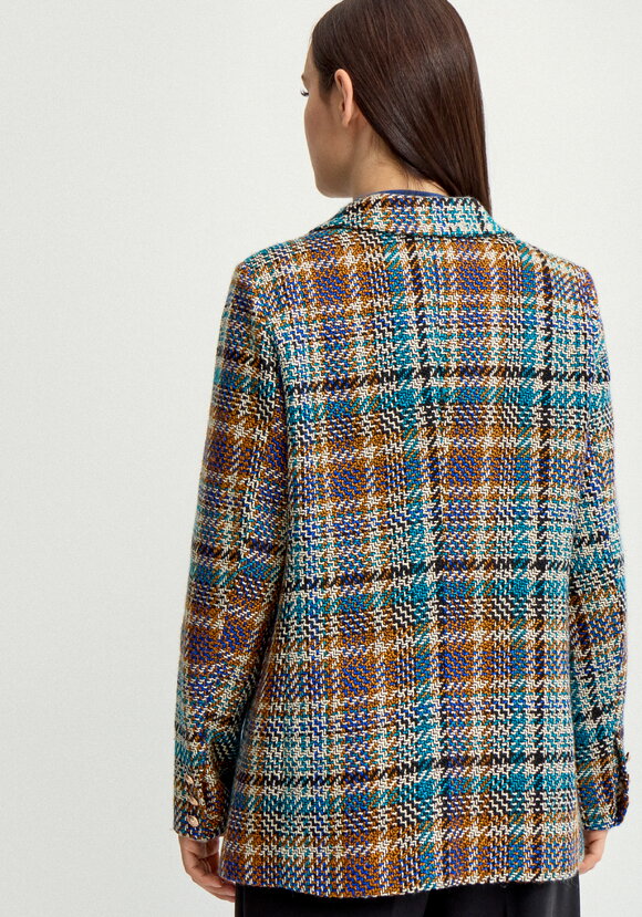 Пиджак из твида в клетку на подкладе шир.  580, рис. 14