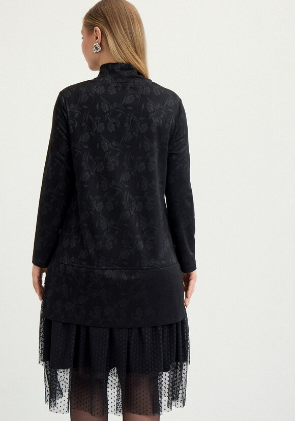 Платье с ярусами из сeтки шир.  580, рис. 10