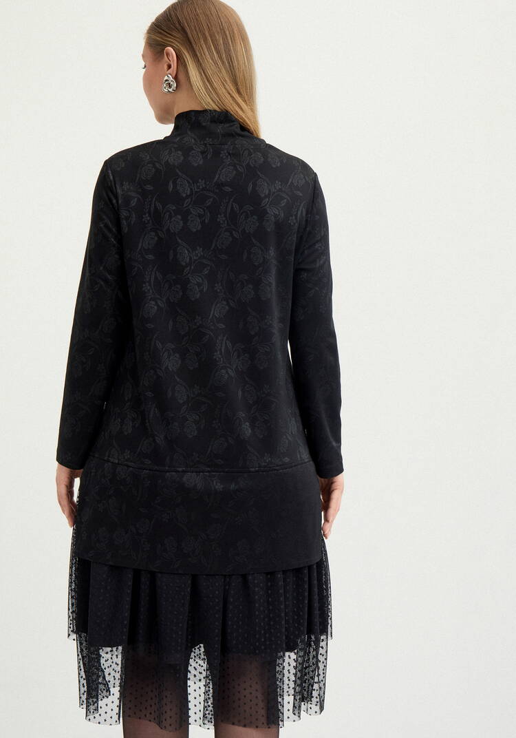 Платье с ярусами из сeтки шир.  750, рис. 10