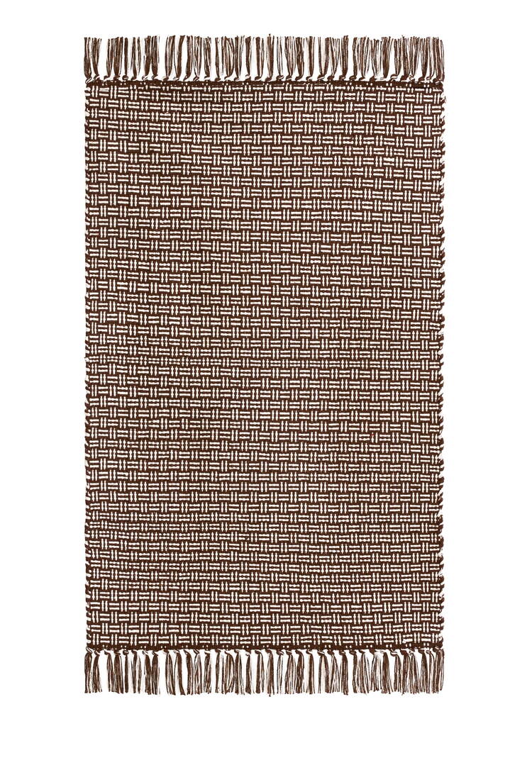 Коврик из хлопка с бахромой шир.  750, рис. 1