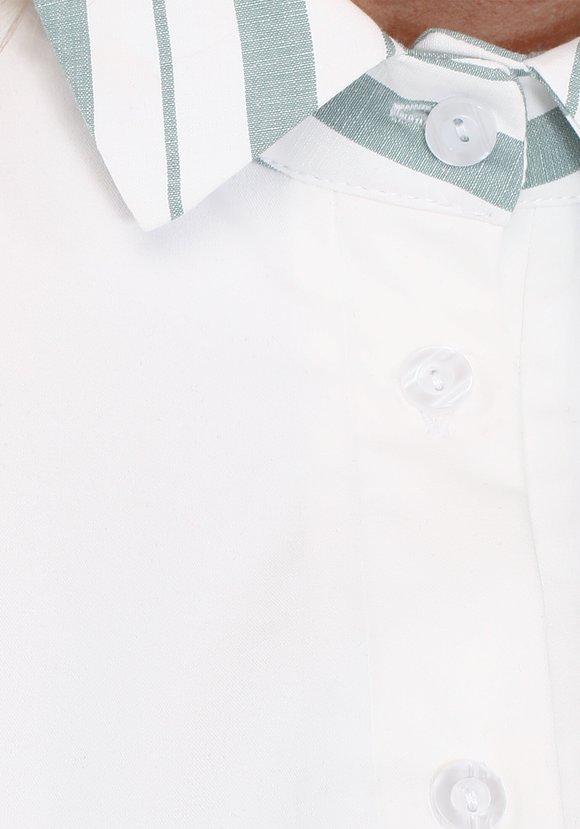 Блуза комбинированная в полоску шир.  580, рис. 4