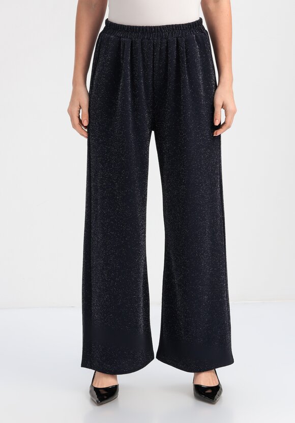 Брюки прямые с люрексом шир.  580, рис. 21