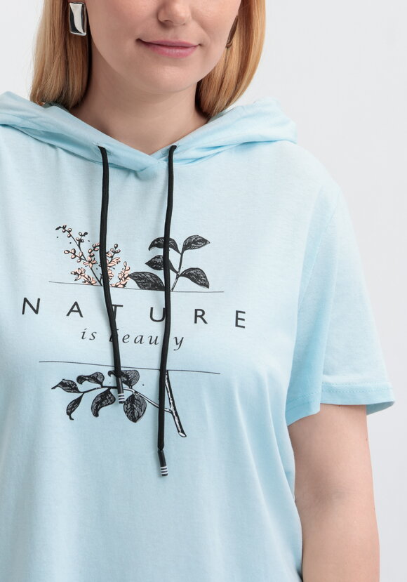 Футболка с капюшоном и принтом шир.  580, рис. 15