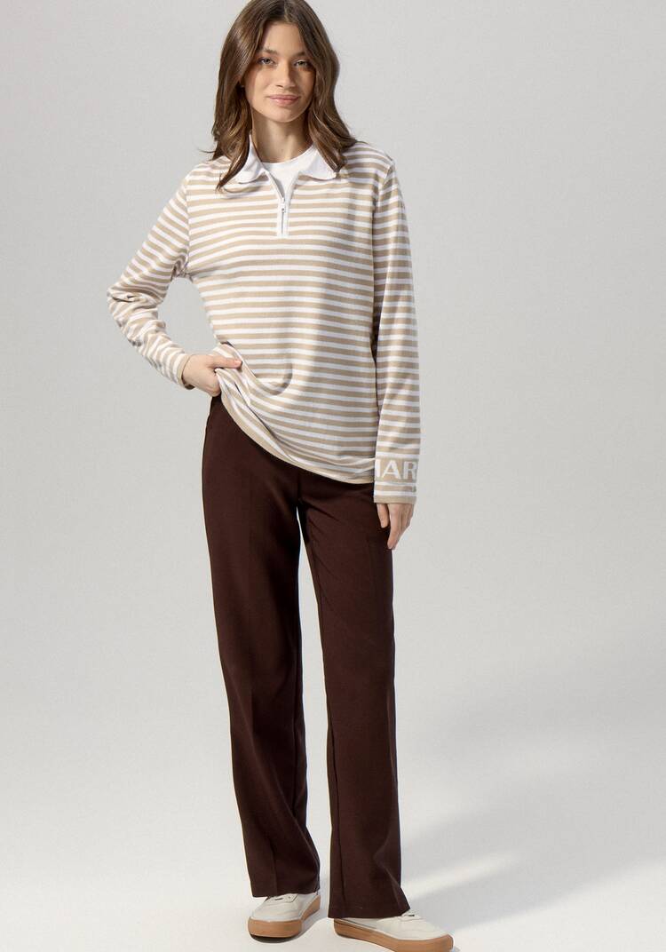 Поло в полоску на молнии шир.  750, рис. 21