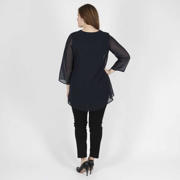 Туника свободного кроя с удлиненной спинкой шир.  750, рис. 11