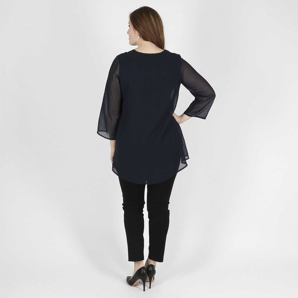 Туника свободного кроя с удлиненной спинкой шир.  580, рис. 11