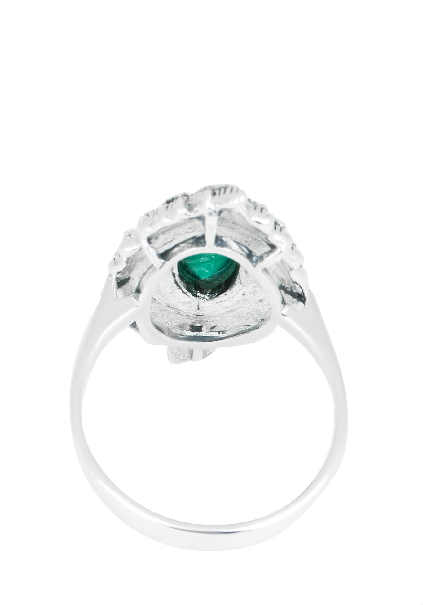 Серебряное кольцо «Дыхание природы» Марказит, размер 18 - фото 2