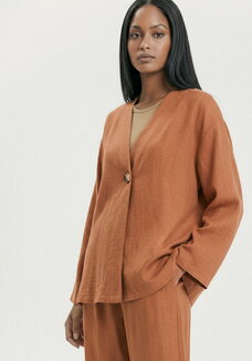 Жакет свободного кроя на пуговице Агата