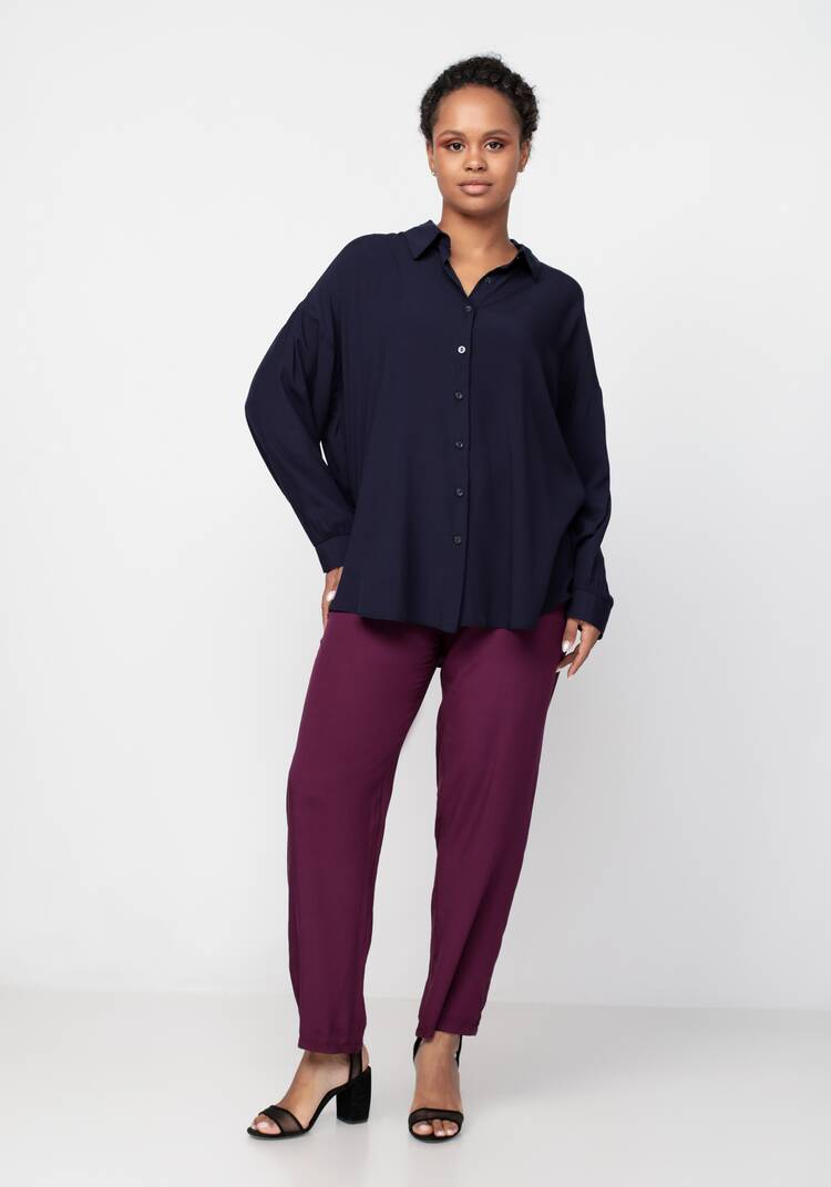 Рубашка свободного кроя с длинным рукавом шир.  750, рис. 13