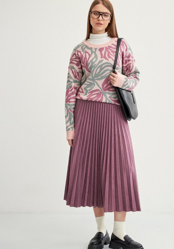 Юбка плиссированная на резинке трикотажная шир.  580, рис. 8