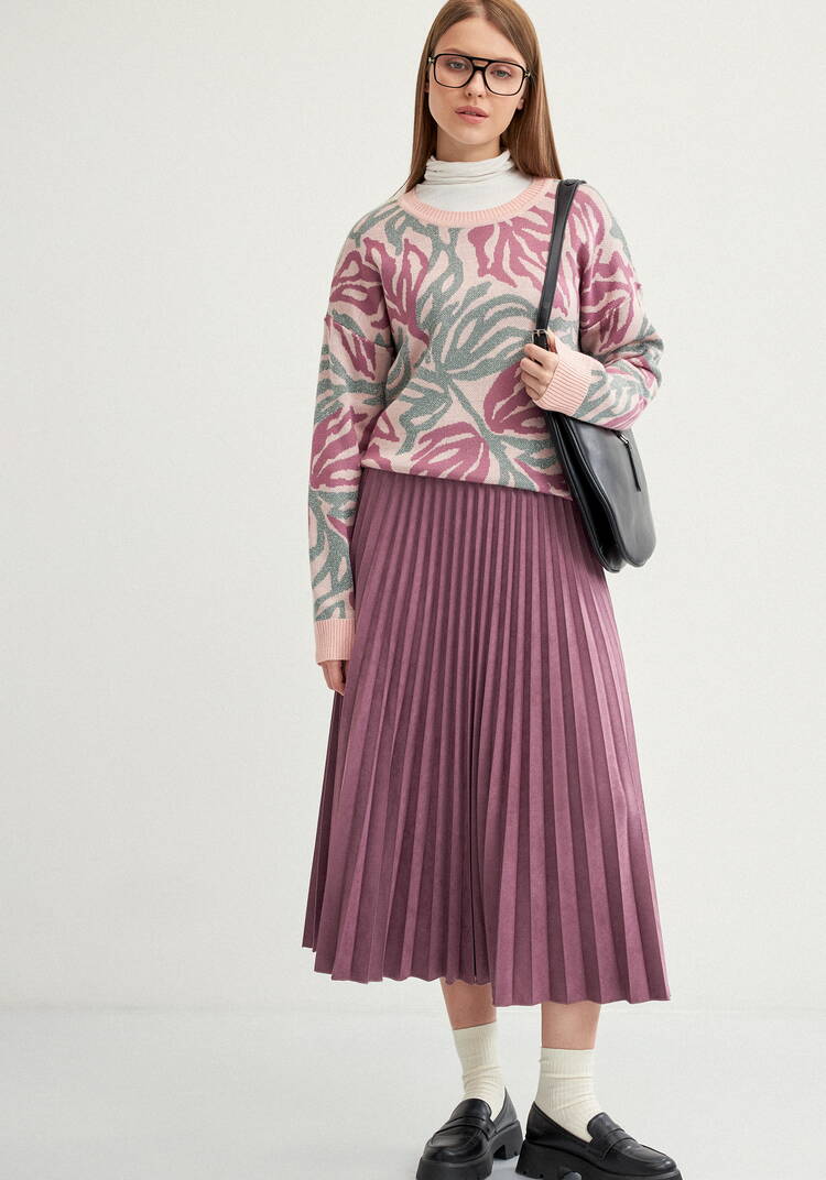 Юбка плиссированная на резинке трикотажная шир.  750, рис. 8