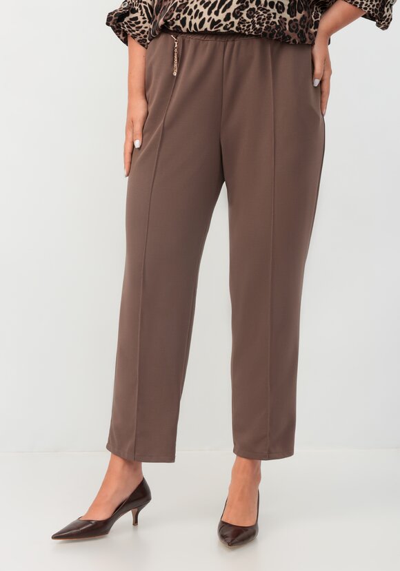 Брюки прямые на резинке по поясу шир.  580, рис. 1