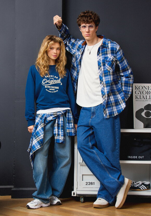 Рубашка в клетку с нагрудными карманами шир.  580, рис. 16