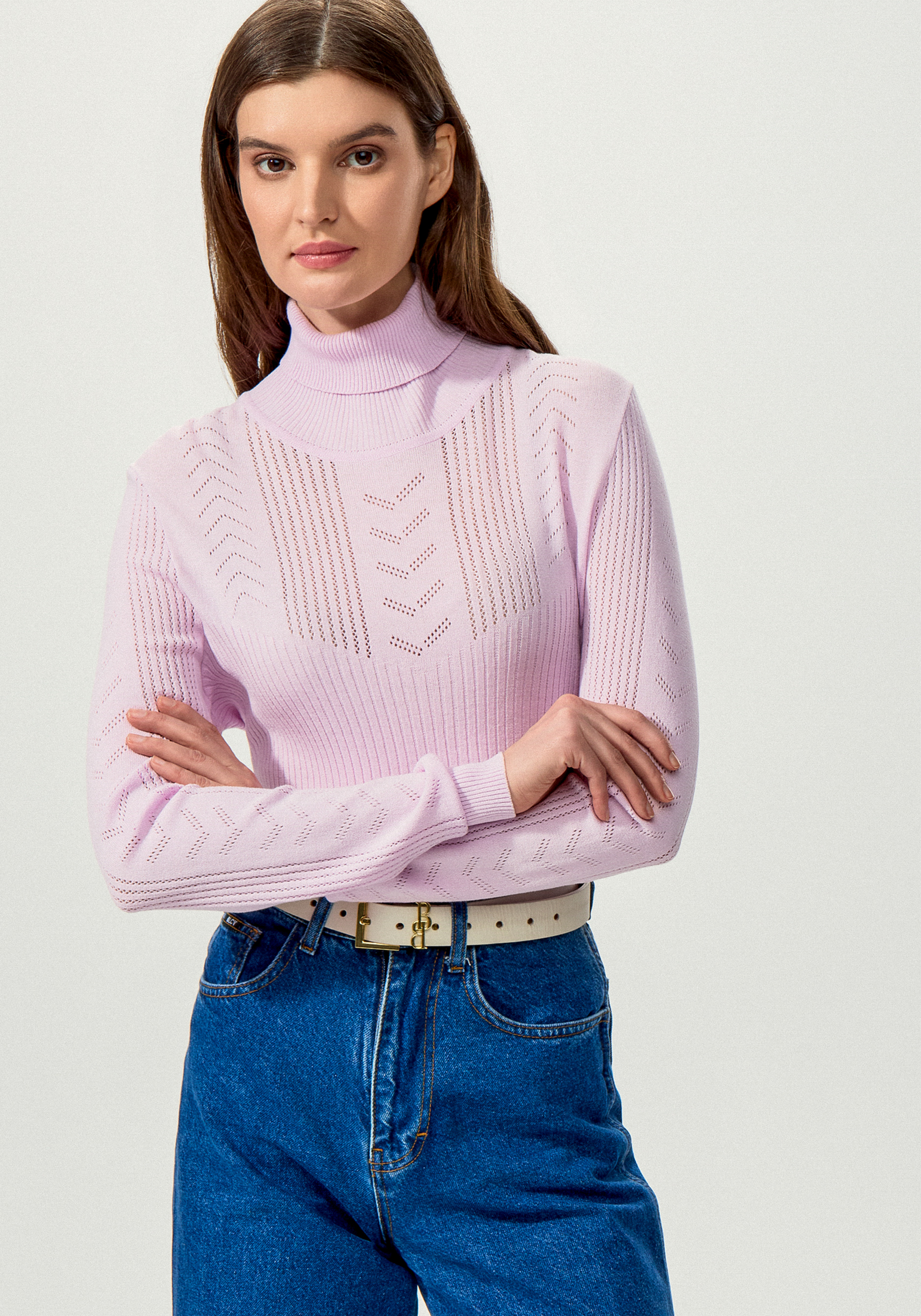 Водолазка из вискозы с узором 4999₽