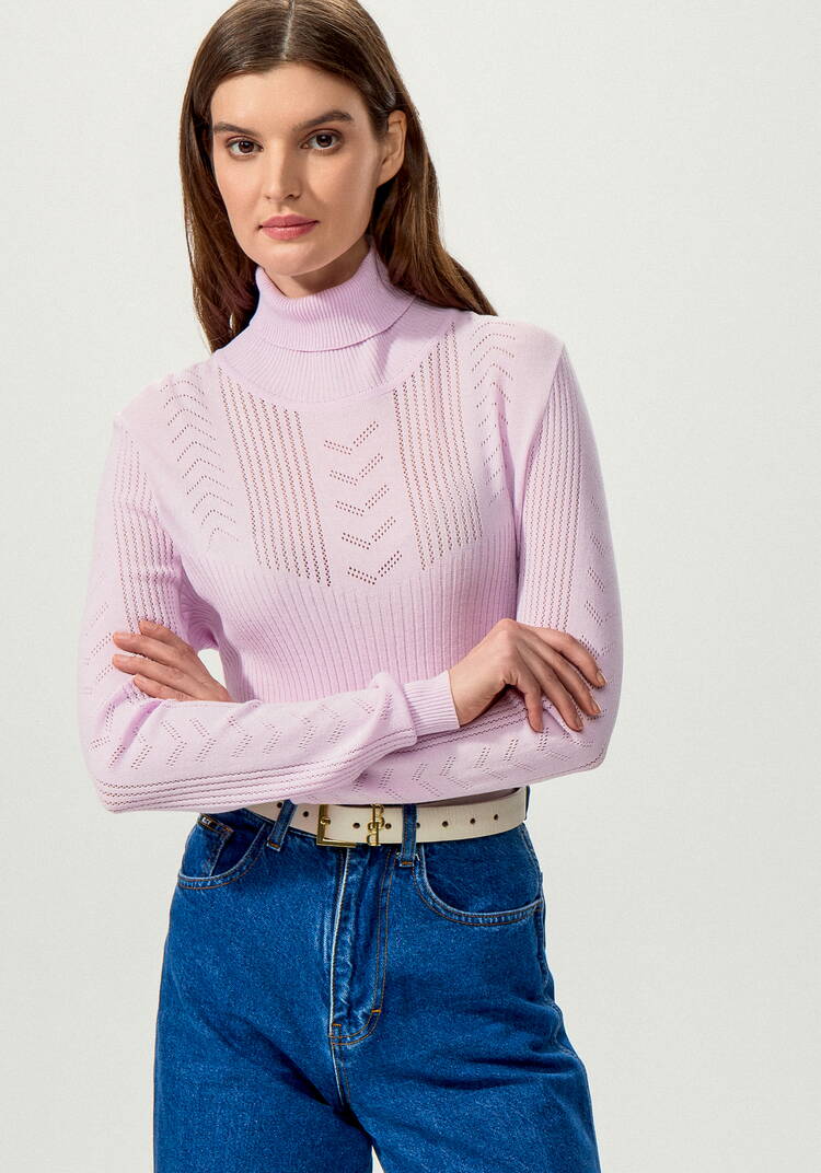 Водолазка из вискозы с узором шир.  750, рис. 8