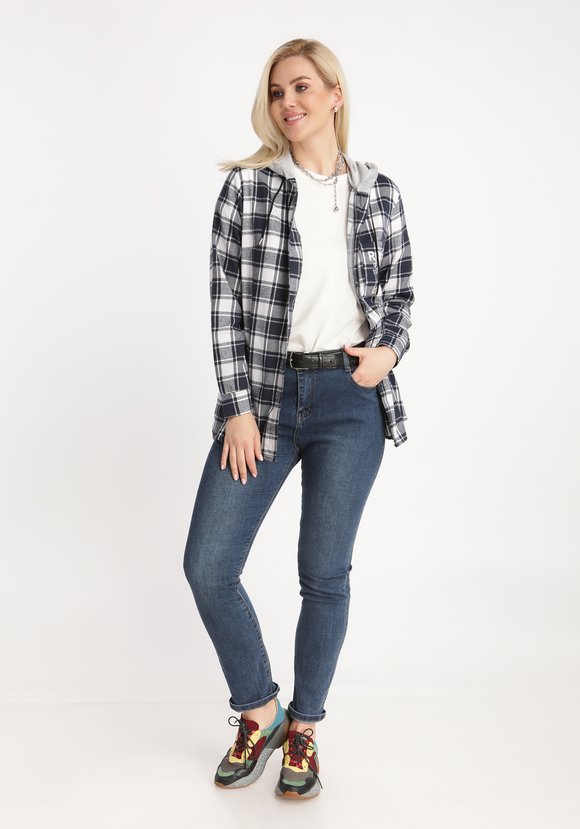 Рубашка в клетку Сюзанна шир.  580, рис. 11