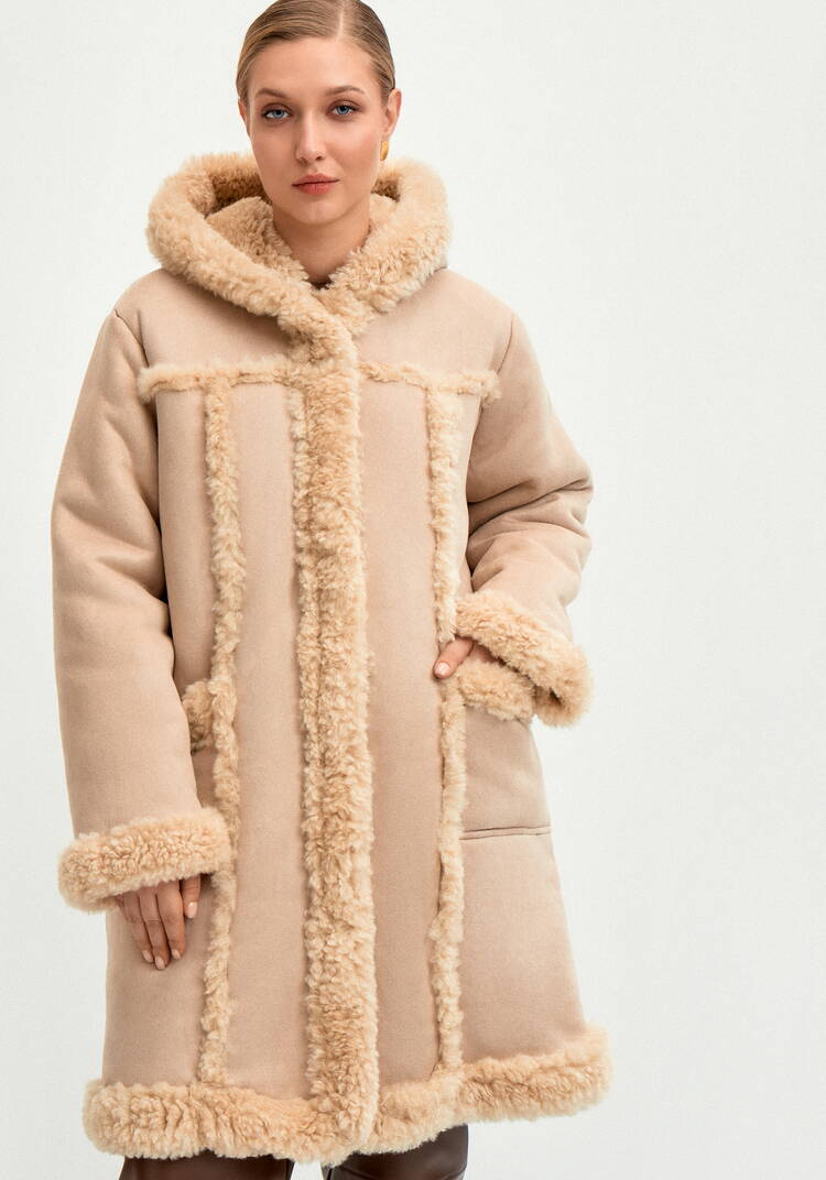 Полупальто с экомехом Раиля шир.  750, рис. 2