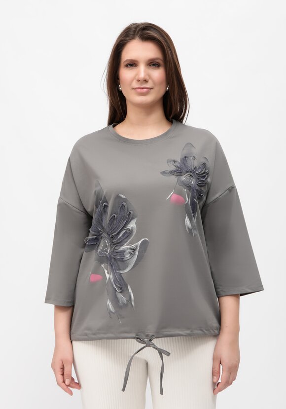 Блуза с принтом на кулиске шир.  580, рис. 16