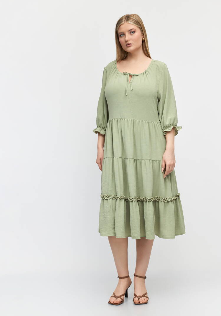 Платье однотонное Кристи шир.  750, рис. 13