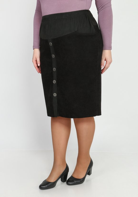 Юбка-миди прямого силуэта шир.  580, рис. 1