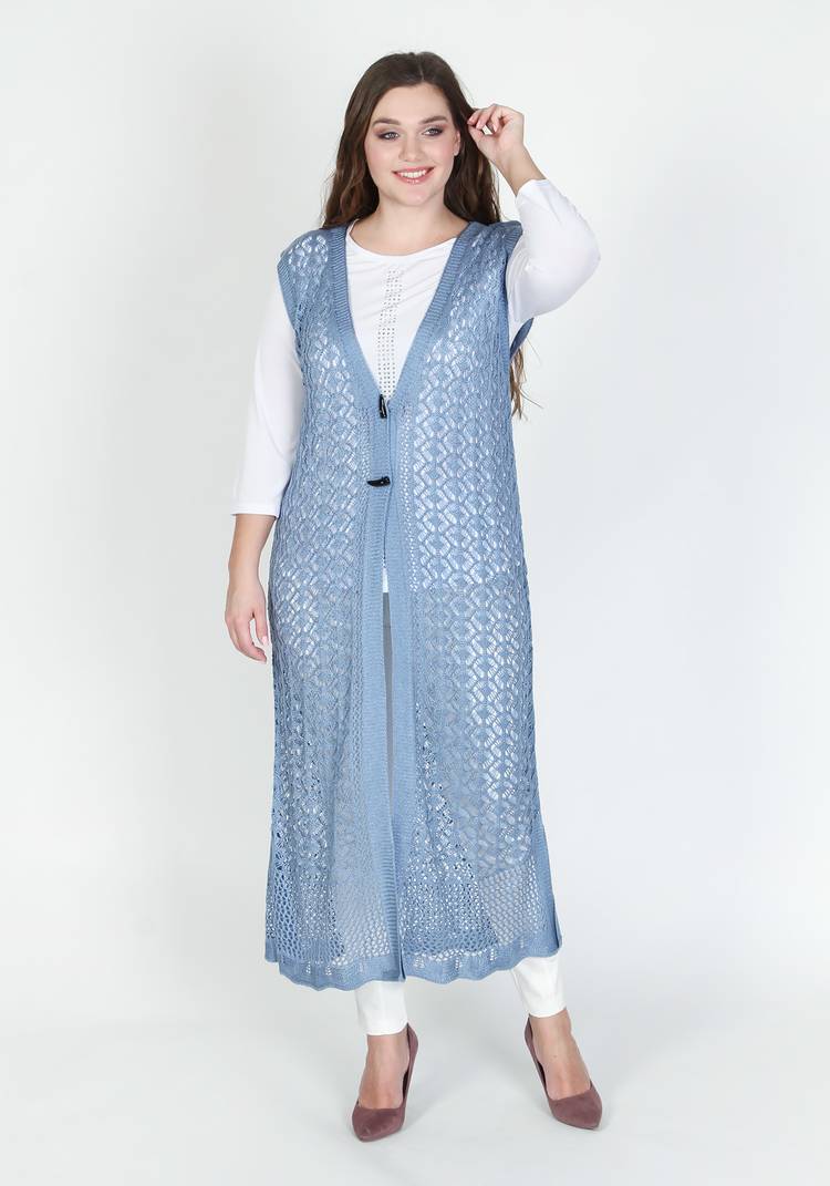 Кардиган ажурный Каталина шир.  750, рис. 4