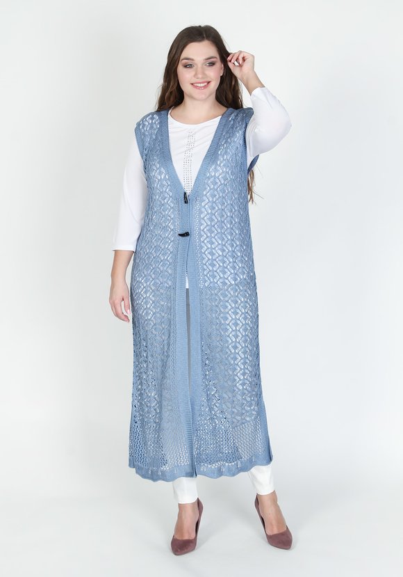 Кардиган ажурный Каталина шир.  580, рис. 4