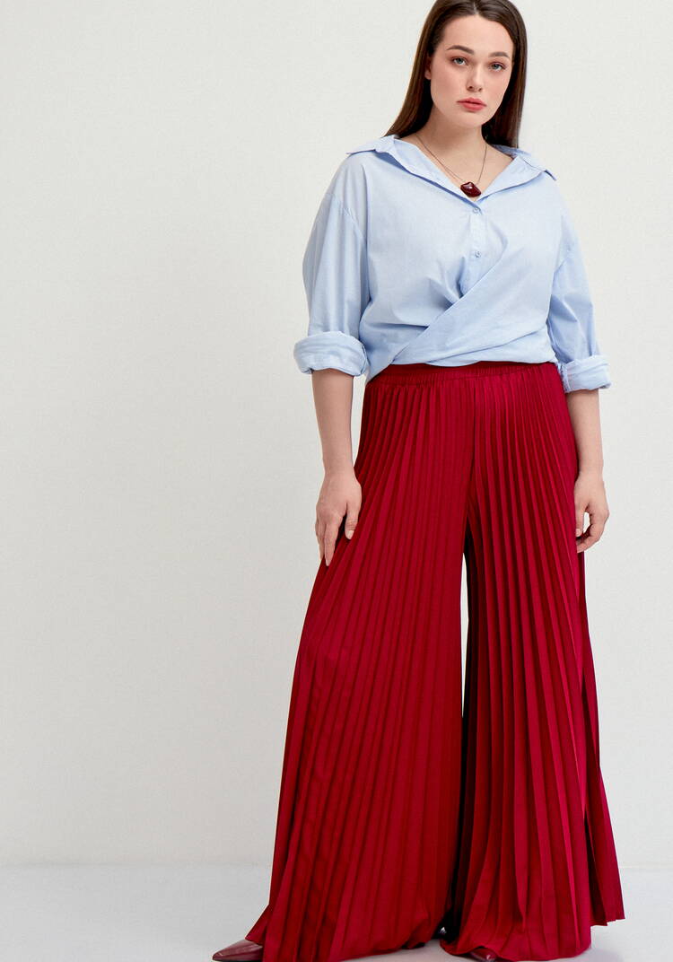 Брюки гофре с декоративным поясом шир.  750, рис. 22